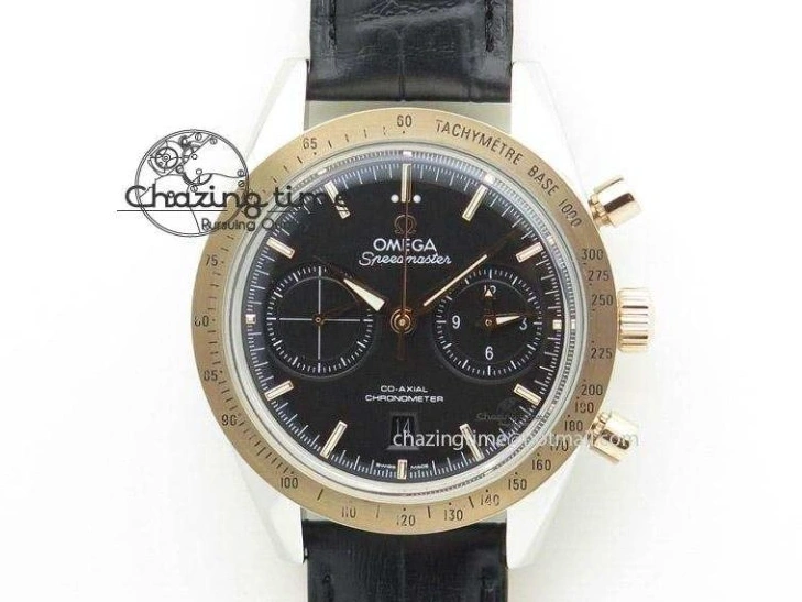 0106 Fashionable De Ville Prestige Real Power Reserve SS TW 1:1 Best Edition White Dial Blue Markers On Leather Strap A 8094